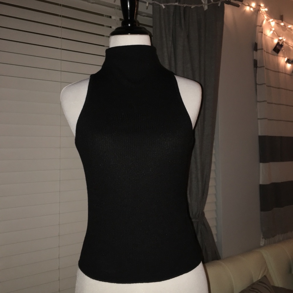 Ribbed Tank Turtleneck